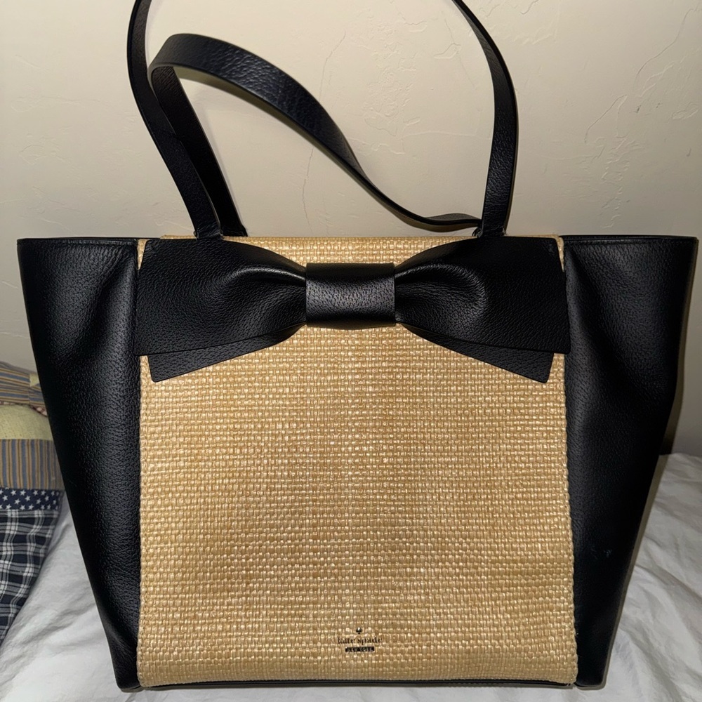 Kate Spade Black & Tan Tote Bag – Classic Two‑Tone Shoulder Bag
